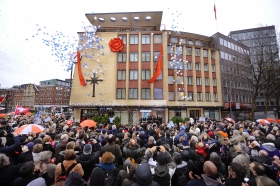 budova nové ideální organizace Scientologické církve Hamburg